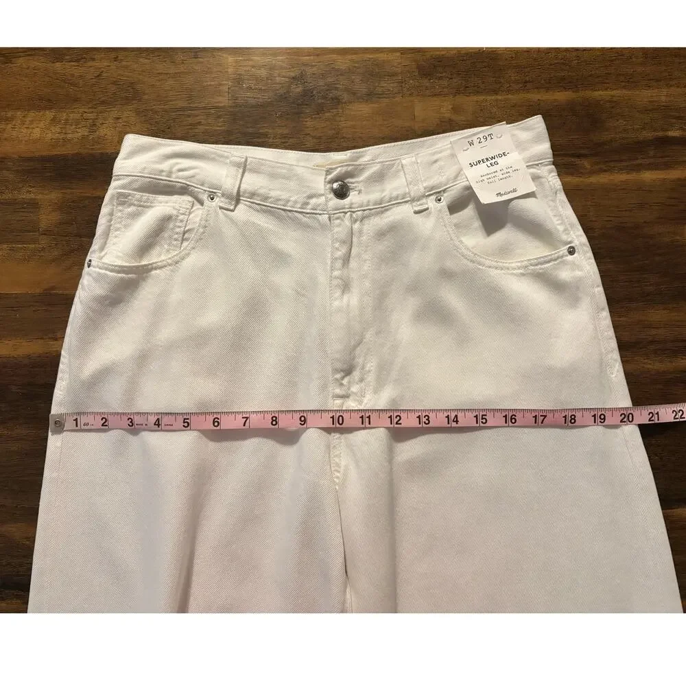 Madewell White Wide-Leg Jeans - Picture 11 of 16